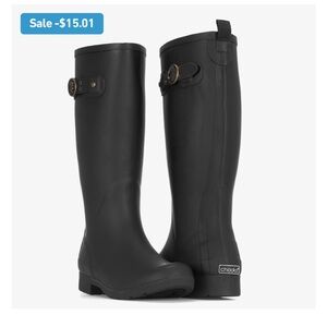 👢 4 for $25! 👢 Black Rubber Tall Rain and Winter Boots